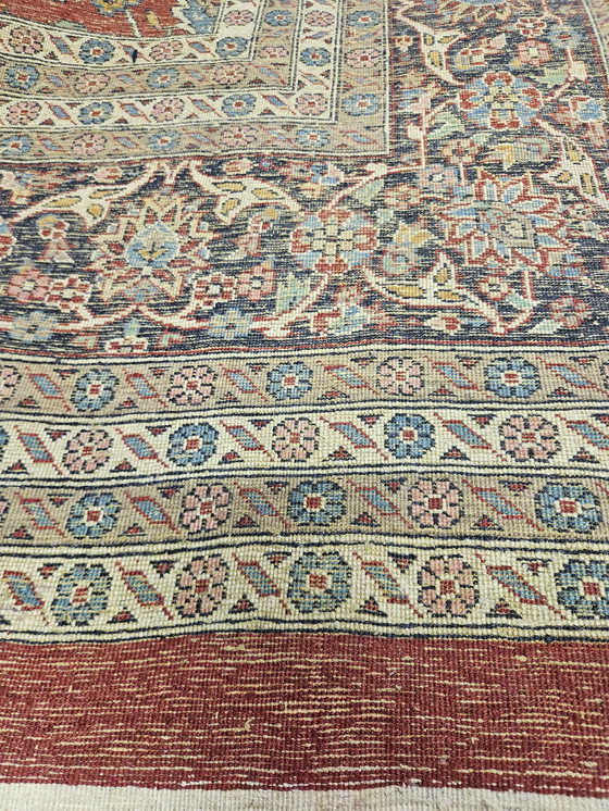 Image 1 of Medallón de alfombra Saruk de lana oriental anudado a mano 247x344cm