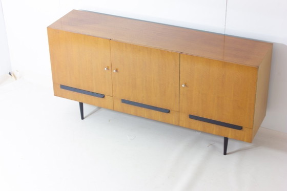 Image 1 of Credenza modernista belga in acero