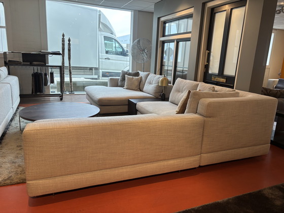 Image 1 of Minotti Alexander modular corner sofa in fabric Cat. G Ayala sabbia