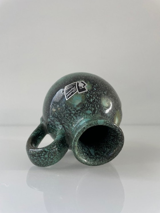 Image 1 of Mid-century vase Silberdistel jade green