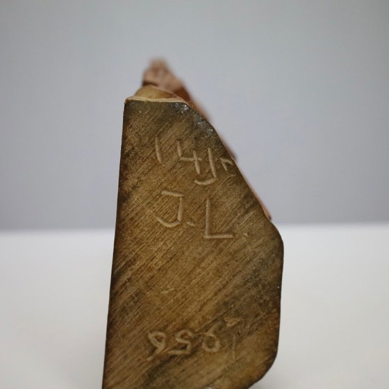 Image 1 of Escultura geométrica abstracta de madera de J. Limperg, Países Bajos, 1956.