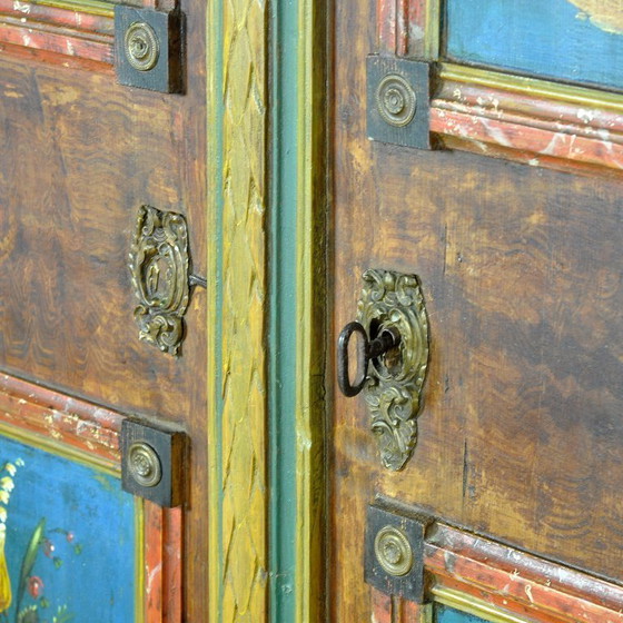 Image 1 of Baule nuziale di arte popolare tedesca, 1842