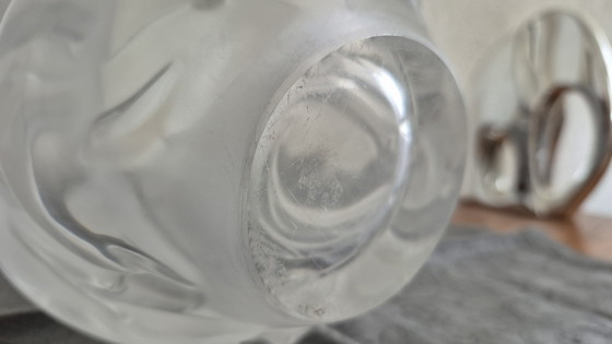Lalique France "Dauphins" vaas - kristalglas – Glaskunst, Crystal (photo 8 of 9)