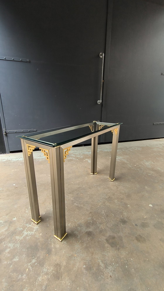 Image 1 of Tavolino laterale Hollywood Regency Maison Jansen Design 