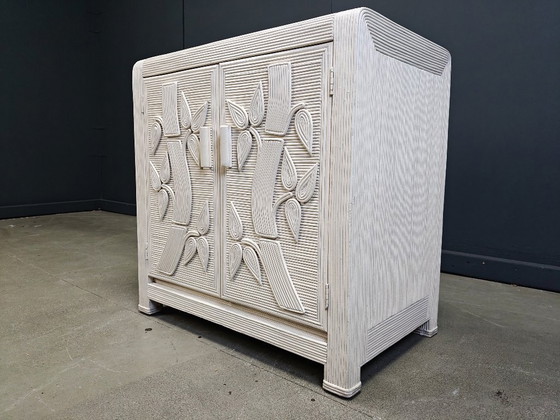 Image 1 of Mobile vintage in ancia tropicale spaccata, anni '70