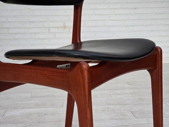 Image 1 of Dänisches Design aus den 1960er Jahren von Erik Buch, Modell 49, Stuhlpaar, Teakholz.