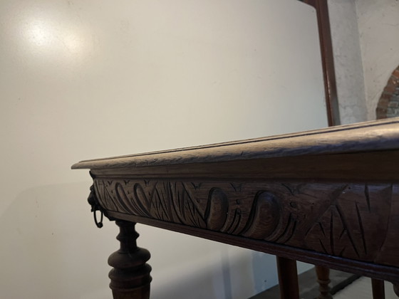 Tavolo Rovere Antico 80x100cm / 72cm Alto - Teste di Leone – Tavoli, Metal, Wood (photo 7 of 8)