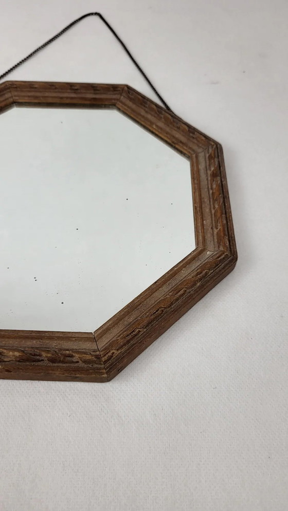 Specchio ottagonale in legno – Wood, Art Deco (photo 4 of 6)