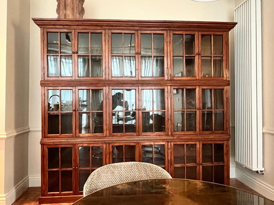 Image 1 of alter holländischer Vitrinenschrank