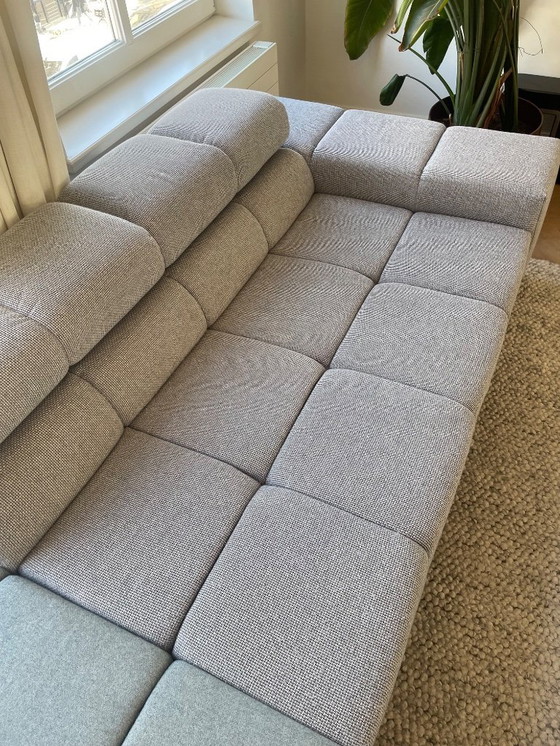 Image 1 of Montèl paisaje gris + verde menta (hocker)