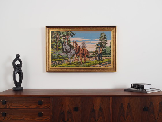 Image 1 of Tableau "Le fermier", design scandinave, années 1970