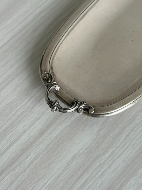 Image 1 of Small antique silver plated tray