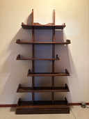 Vintage Eiken Brutalist Boekenkast 
