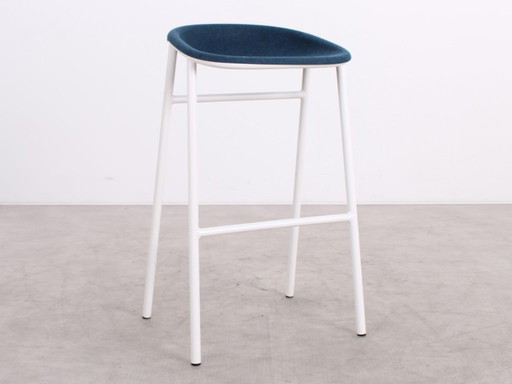 2x taburete de bar De Vorm LJ3 azul oscuro