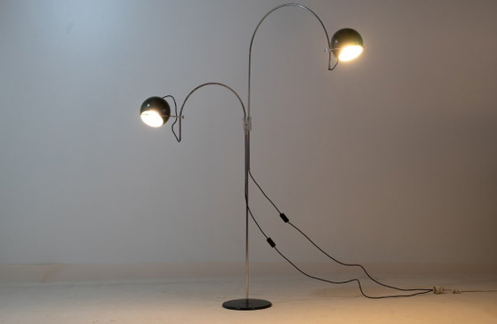 Lampada da terra Mid Century GEPO Double Arc Space Age Eyeball – Lampade da terra, Metal (photo 9 of 16)
