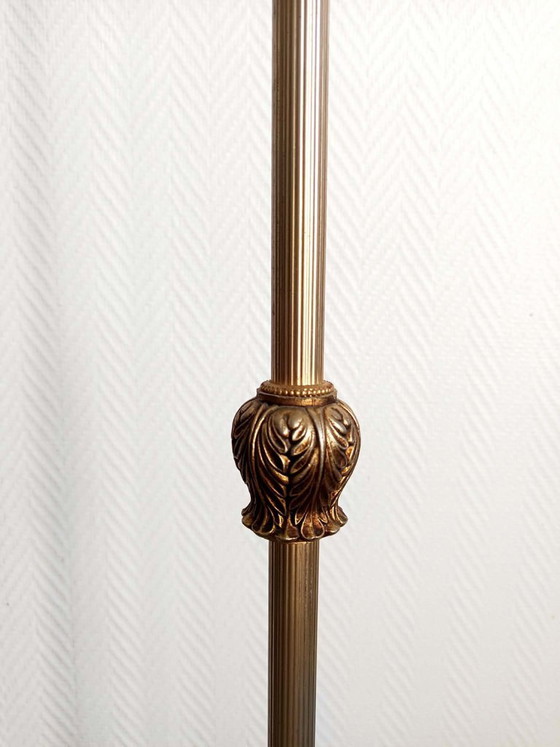 Image 1 of Dreibein-Stehlampe aus Messing, um 1950