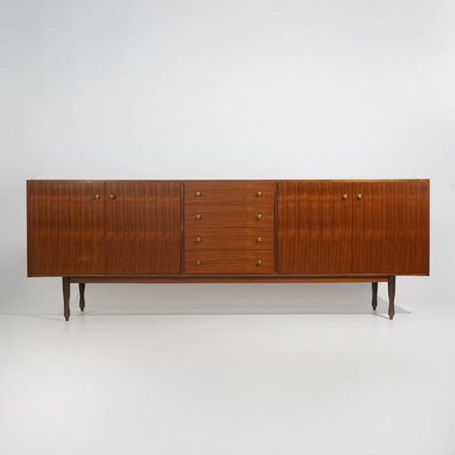 Wooden Sideboard With Brass Knobs, 1960s – dressoirs (photo 2 of 15)