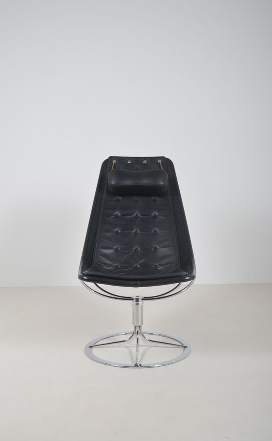 Image 1 of Swedish Jetson 66 armchair in leather by Bruno Mathsson for Dux