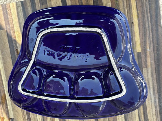 Image 1 of 5 piatti per fonduta in ceramica vintage Sars-Poterie Maine