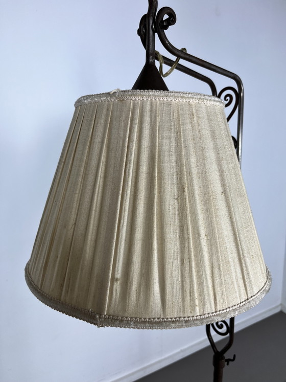 Art Deco Amsterdamse School lamp vloerlamp jaren twintig – Vloerlampen, Metal, Textile (photo 10 of 14)