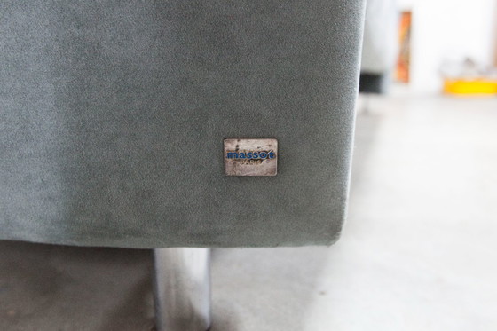 Image 1 of "Negresco" Sofa, designed by Bernard Massot for Neology France, in moiré velvet