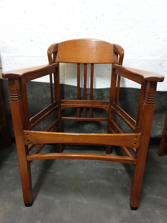 Image 1 of 6x Fauteuils de salle à manger Art Nouveau Schuitema