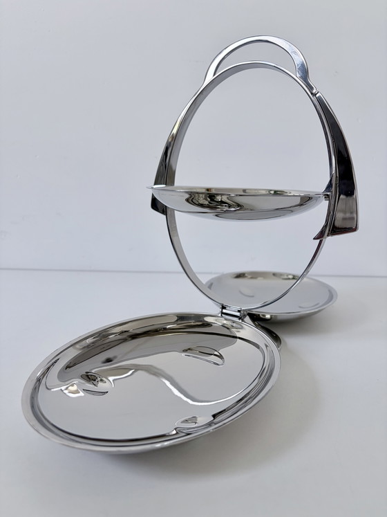 Alessi Etagère “Anna Gong” Van Alessandro Mendini. – Tafelaccessoires, rvs (photo 4 of 10)