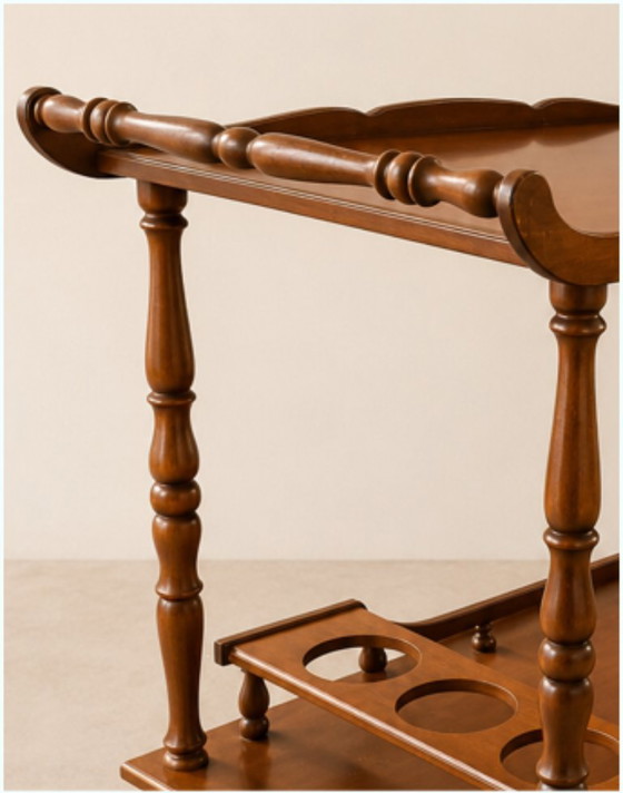 Barwagen met flessenhouder – Serveerwagens, Metal, Wood (photo 5 of 5)
