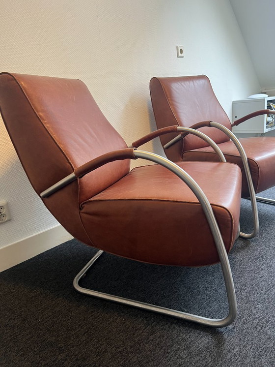Image 1 of Poltrona relax in pelle di lusso