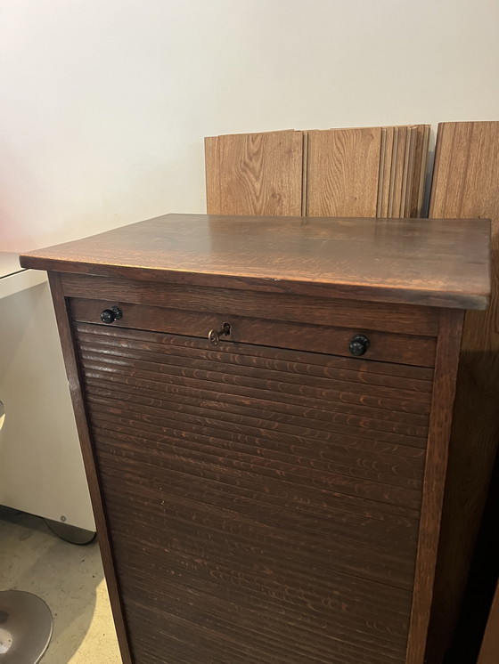 Image 1 of Very nice wooden filing cabinet!