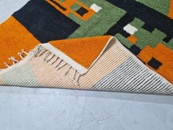 Image 1 of Mehrfarbige Berber-Tapis aus Leinen, 300 x 200 cm