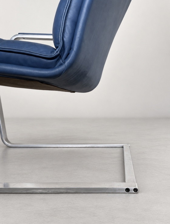 Poltrona Vintage Walter Knoll Art Collection Komet + Ottoman – Poltrone, rvs, Leather (photo 7 of 15)