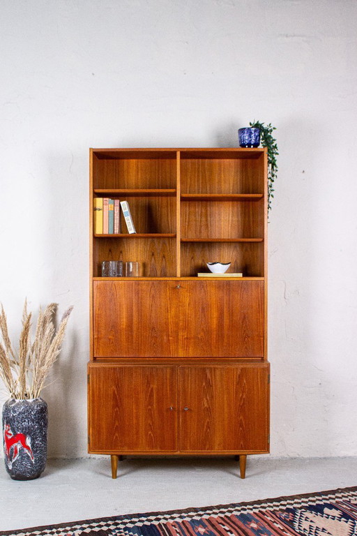 Vintage Poul Hundevad teak secretary highboard sideboard – high boards, Wood