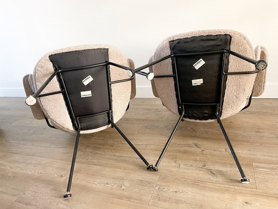 Image 1 of Set aus 2 Kembo Easy Chair 302 – Entwurf von W.H. Gispen – neu bezogen mit Kvadrat