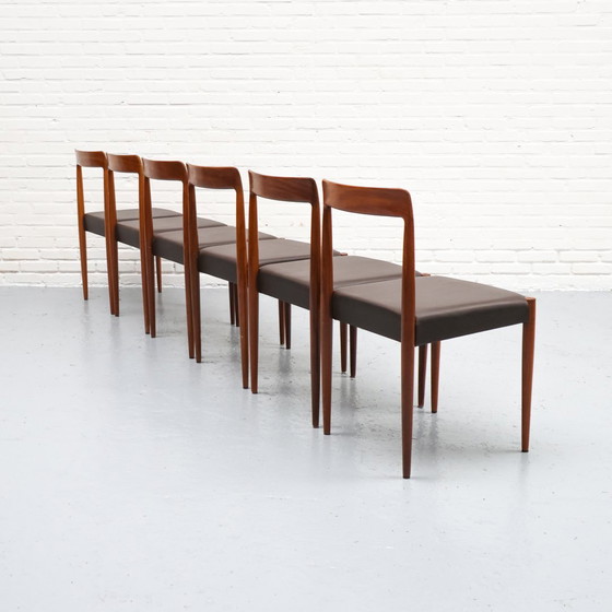 Image 1 of Set di 6 sedie da pranzo Lübke