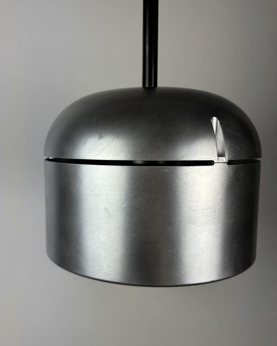 Image 1 of Staff Leuchten Arnold Berges Duo Silver Vintage Pendant Lamp, Space Age, 70s, Mid Century, Industrial design, Germany, 1970s