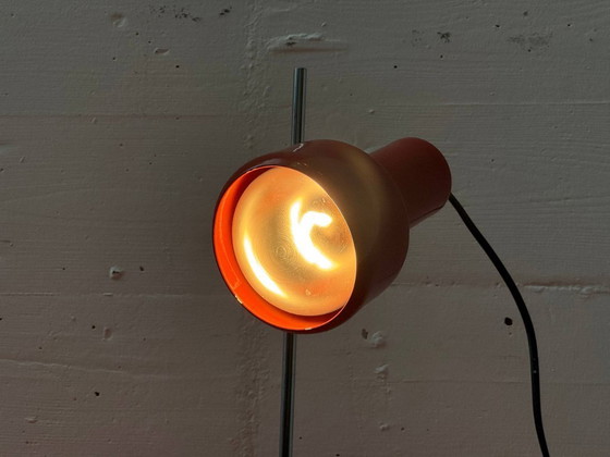 Image 1 of Mid-century red table lamp with spotlight effect, 1970s