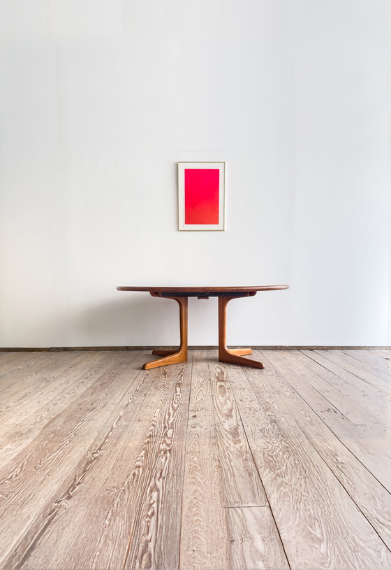 Image 1 of Large Mid Century Modern Danish Oval Dining Table in Teakwood