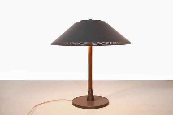 Dark green Lyfa Danish design table lamp – Brass, Scandinavian (photo 4 of 6)