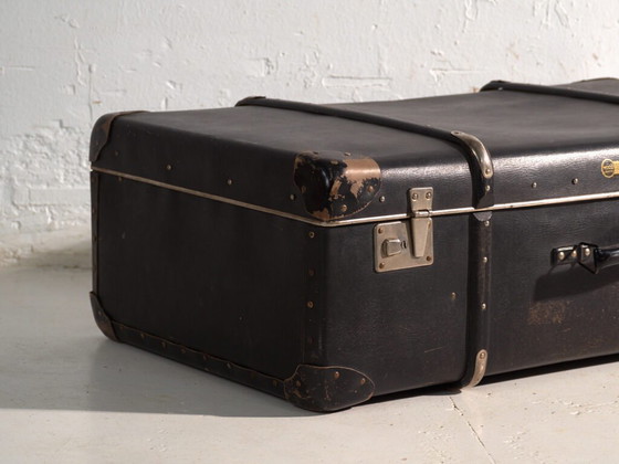 Antique WICO travel trunk in vulcanised fibre – Germany, circa 1930 – Travel bags, Metal, Art Deco (photo 21 of 40)