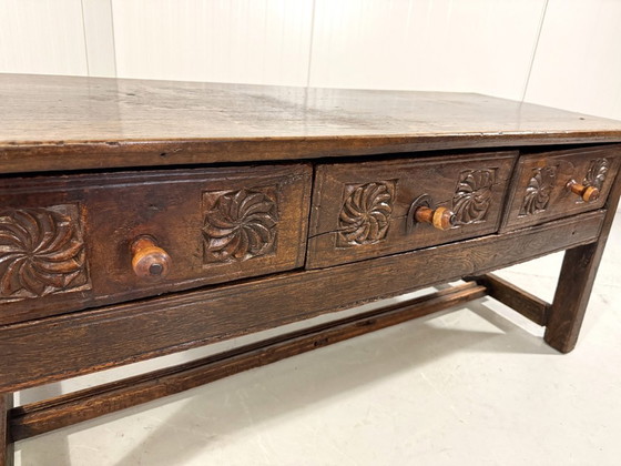 Image 1 of Brutalist antique Spanish coffee table 1880