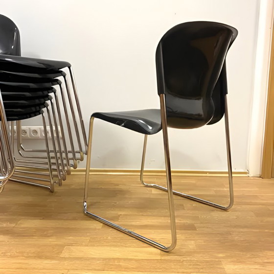 Image 1 of Retro Chair Drabert SM400K, West Germany, 1980s, Set of 8 (Marked)