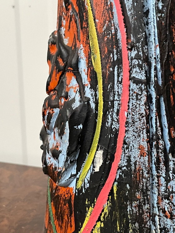 Image 1 of Un vaso vintage colorato extra large