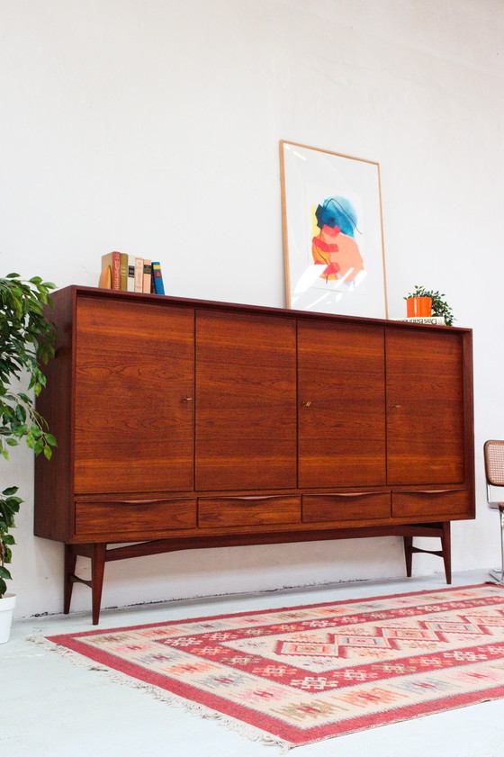 Image 1 of Vintage Teak Highboard Sideboard Midcentury Danish