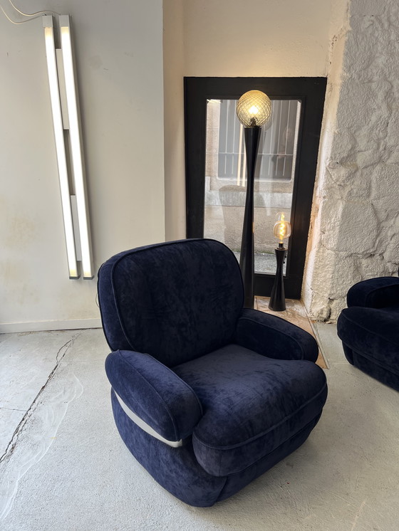 Image 1 of Set di divano e 2 poltrone Space Age anni '70