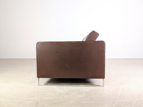 Image 1 of Sofá de dos plazas original Ligne Roset, sofá de diseño, piel Urbani, marrón