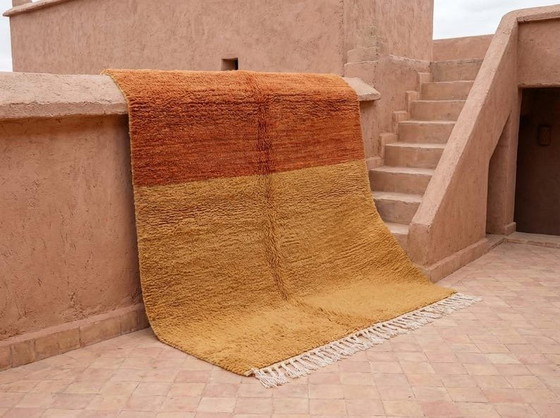 Image 1 of Handwoven natural wool rug, traditional method, 2/3 m