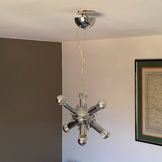 Image 1 of Lampada a sospensione Sputnik. 1980. Era spaziale.