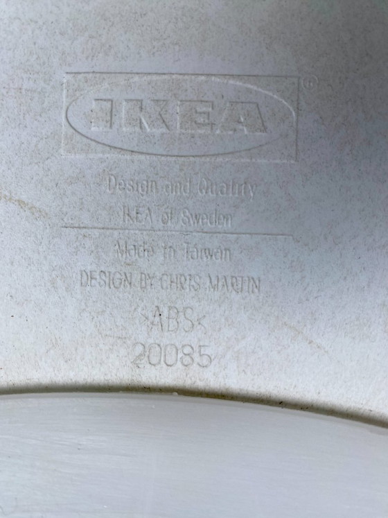 Set of 4 Vintage "Jakob" Swivel Chairs - Designed by Chris Martin for IKEA (c.2000) - Yellowing of the seat (photo 14 of 14)