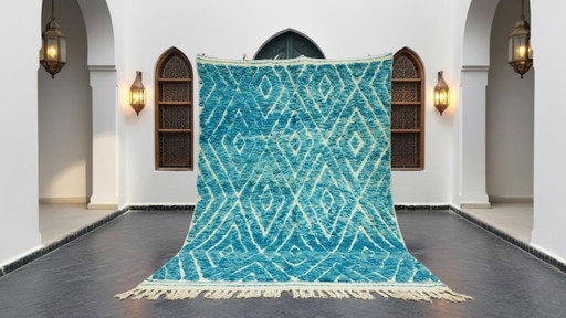 Tapis Marocain Traditionnel En Laine 300cmx200cm